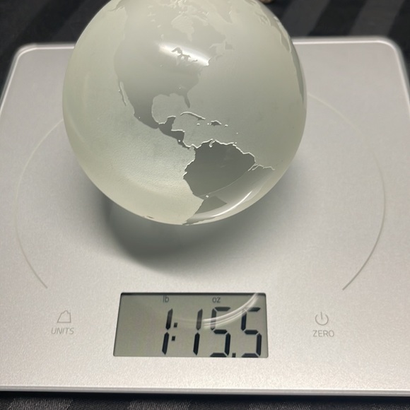 Crystal World Spere abd Brass Elephant Stand - Picture 9 of 14